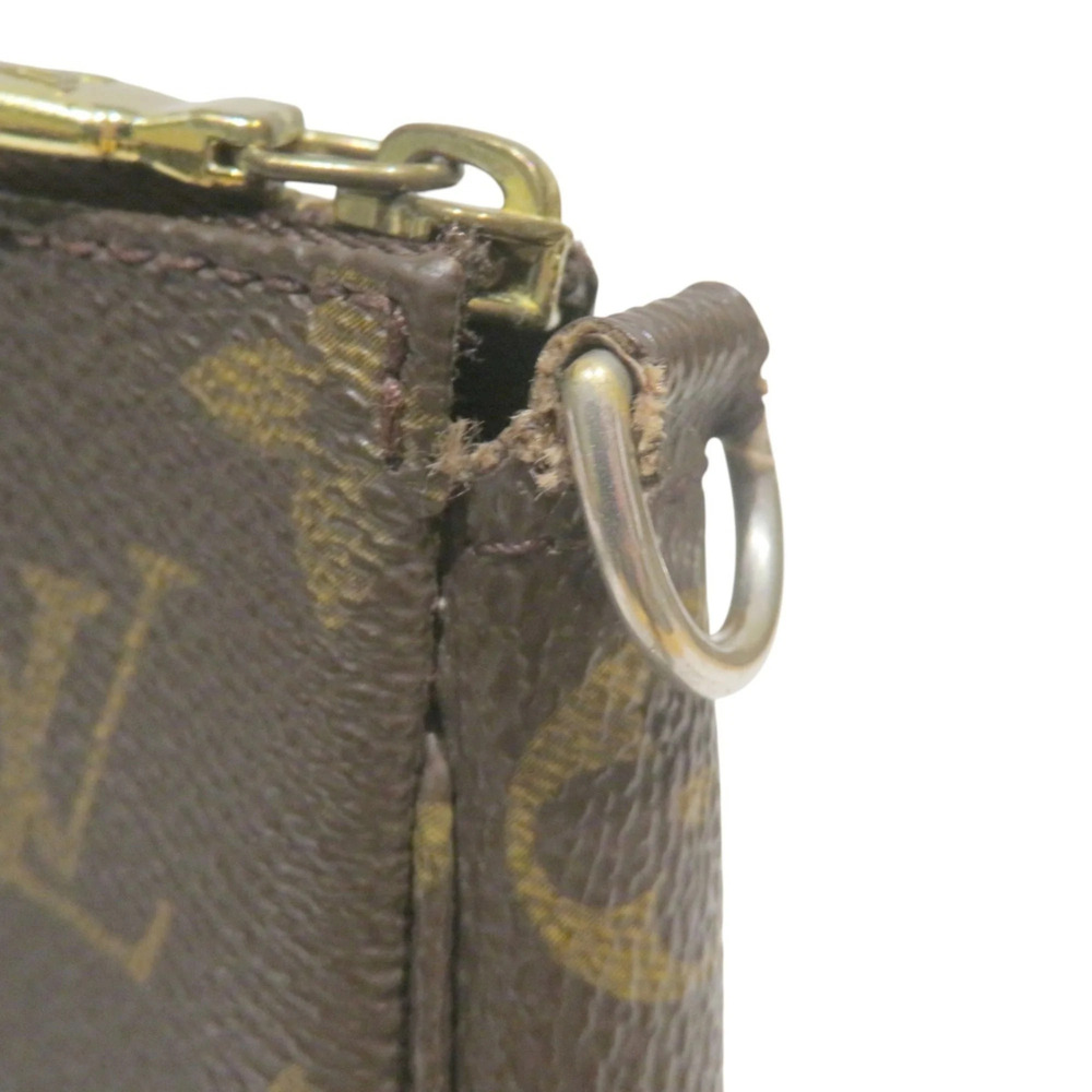 LOUIS VUITTON Brown Monogram Canvas Pochette Mini Bag - Picture 9 of 9